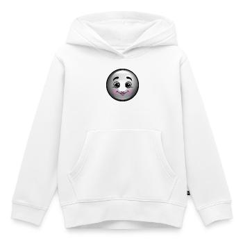 Niedliche Schwarze Blase - Kinder Premium Organic Hoodie - Weiß - Vorne - AI Model Kid Female (0cm)