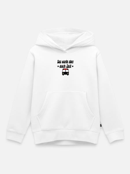 Bus - Kinder Premium Organic Hoodie - Weiß
