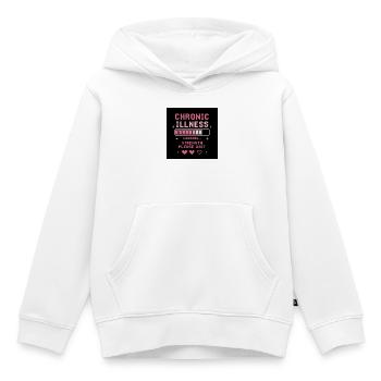 Chargement de la Force : Batailles invisibles - Sweat Premium à capuche enfant bio - blanc - Devant - AI Model Kid Female (0cm)