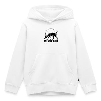 Foxhound MANTRAILER Chiens de recherche Chiens Wilsigns chiens - Sweat Premium à capuche enfant bio - blanc - Devant - AI Model Kid Female (0cm)