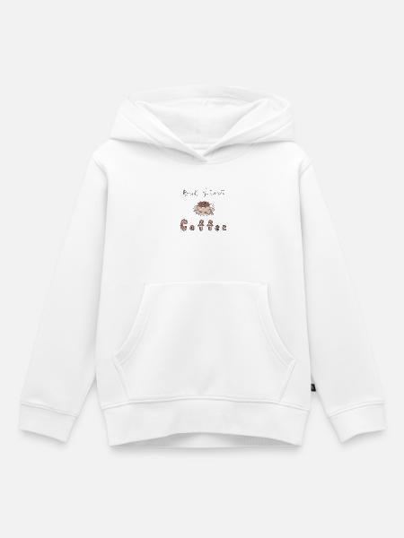 Mais d’abord le café - Sweat Premium à capuche enfant bio - blanc
