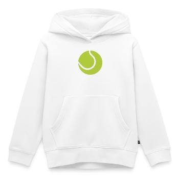 Tennis ball - Kids Premium Organic Hoodie - white - Front - AI Model Kid Female (0cm)