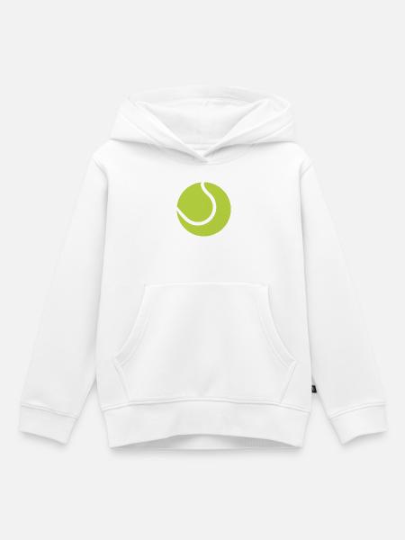 Tennisball - Kinder Premium Organic Hoodie - Weiß
