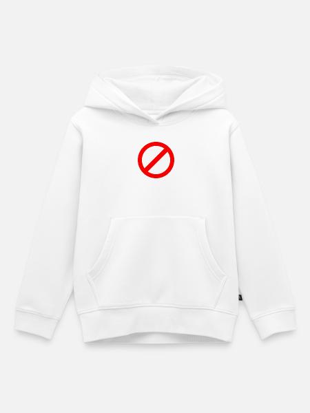 Nicht erlaubt - Kinder Premium Organic Hoodie - Weiß