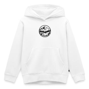 Alaska - Sweat Premium à capuche enfant bio - blanc - Devant - AI Model Kid Female (0cm)