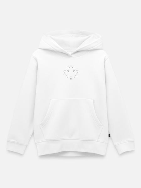 Ahornblatt - Kinder Premium Organic Hoodie - Weiß