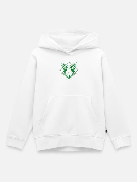 Zwillinge – Dualität & Balance - Kinder Premium Organic Hoodie - Weiß