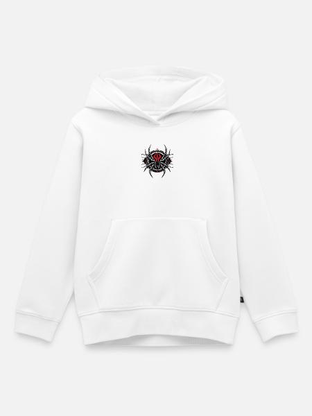 Redback Spider：Tech Edition - Kinder Premium Organic Hoodie - Weiß