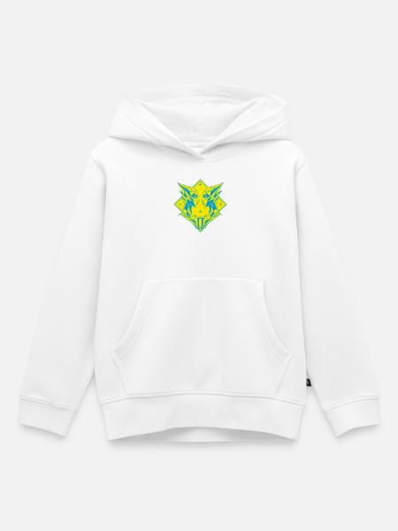 Zwillinge – Dualität & Balance - Kinder Premium Organic Hoodie - Weiß