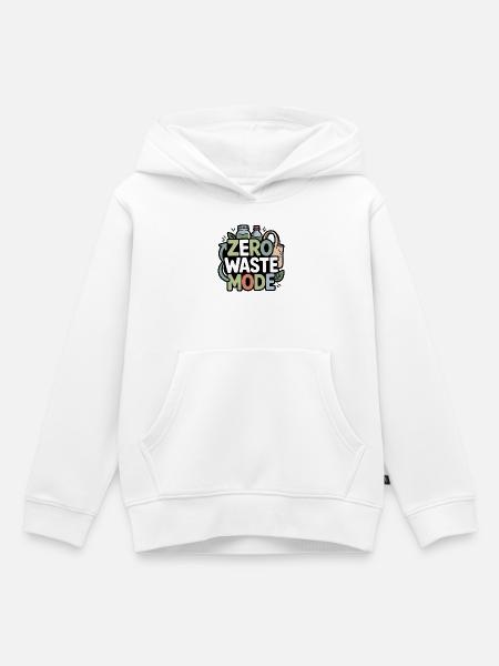 zero-waste-mode - Kinder Premium Organic Hoodie - Weiß