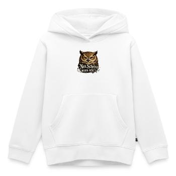 Guck Mich Nicht In Diesem Ton An Eule - Kinder Premium Organic Hoodie - Weiß - Vorne - AI Model Kid Female (0cm)