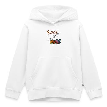 Rockmusik - Kinder Premium Organic Hoodie - Weiß - Vorne - AI Model Kid Female (0cm)