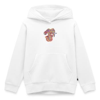 Psychedelische Marmor-Wirbel - Kinder Premium Organic Hoodie - Weiß - Vorne - AI Model Kid Female (0cm)