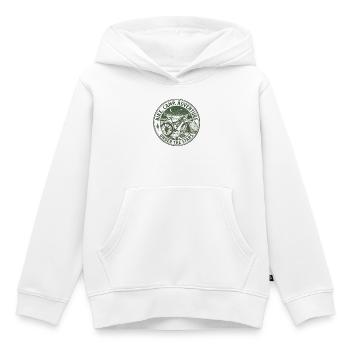Bike & Camp... Explore the quiet Spots - Kinder Premium Organic Hoodie - Weiß - Vorne - AI Model Kid Female (0cm)