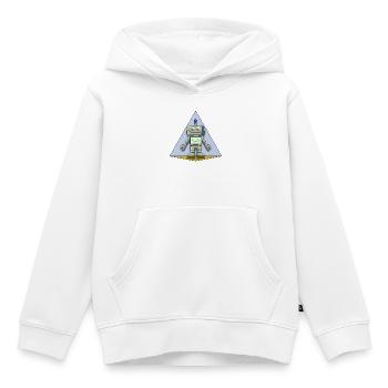 Cute Happy Robot – Playful Kids Tee - Kids Premium Organic Hoodie - white - Front - AI Model Kid Female (0cm)