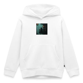 Château à vapeur de la cohésion - Sweat Premium à capuche enfant bio - blanc - Devant - AI Model Kid Female (0cm)