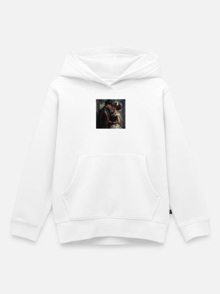 Viktorianische Maskenromantik - Kinder Premium Organic Hoodie - Weiß