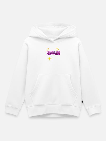 Positive Mind Positive Life Geschenkidee - Kinder Premium Organic Hoodie - Weiß