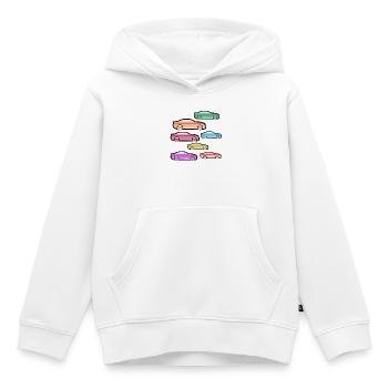 Automobiles - Sweat Premium à capuche enfant bio - blanc - Devant - AI Model Kid Female (0cm)