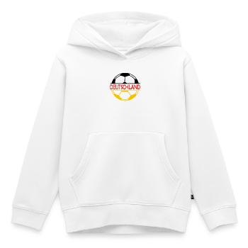Deutschland Fußball - Kinder Premium Organic Hoodie - Weiß - Vorne - AI Model Kid Female (0cm)