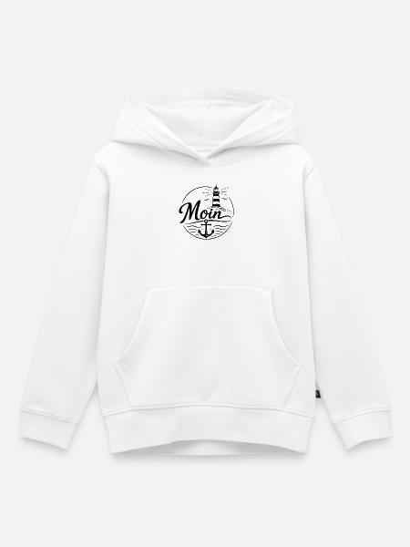 Moin - Kinder Premium Organic Hoodie - Weiß