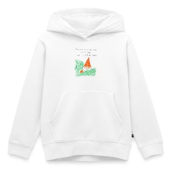 Sorry For Acting Strange Gartenzwerg Meme - Kinder Premium Organic Hoodie - Weiß - Vorne - AI Model Kid Female (0cm)