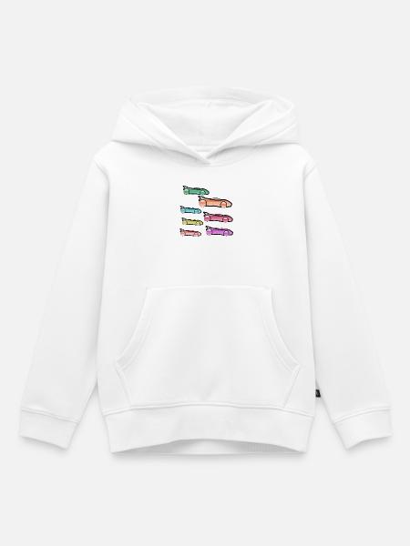 Autos - Kinder Premium Organic Hoodie - Weiß