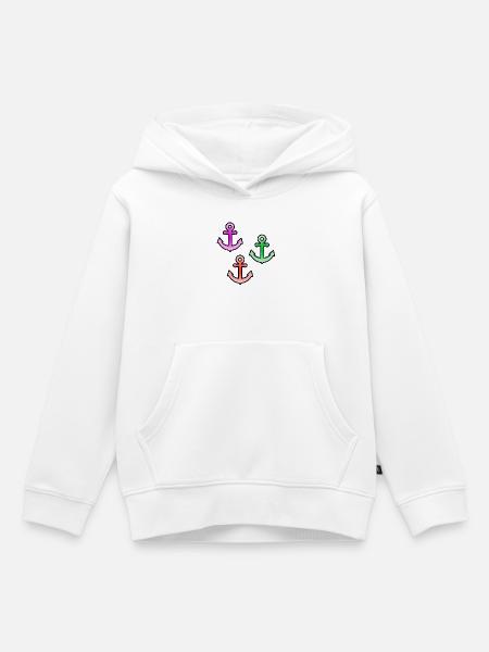 Segeln - Kinder Premium Organic Hoodie - Weiß