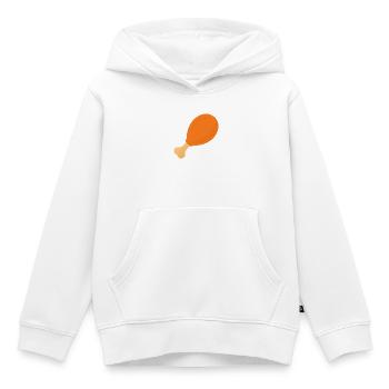 Chicken Drumstick - Kinder Premium Organic Hoodie - Weiß - Vorne - AI Model Kid Female (0cm)