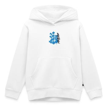 Public Soundsystem - Sweat Premium à capuche enfant bio - blanc - Devant - AI Model Kid Female (0cm)