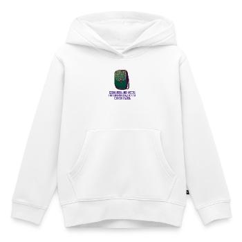 Rucksack - Kinder Premium Organic Hoodie - Weiß - Vorne - AI Model Kid Female (0cm)