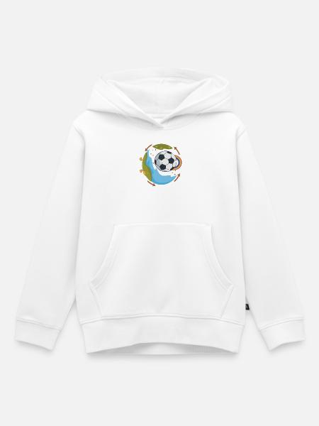 Fußball Event - Kinder Premium Organic Hoodie - Weiß
