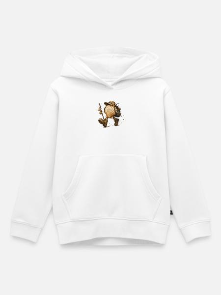 Jakobsmuschelpilger-Camino de Santiago - Kinder Premium Organic Hoodie - Weiß