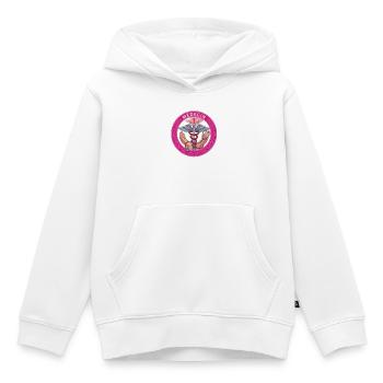 Médecin Rose Caduceus - Sweat Premium à capuche enfant bio - blanc - Devant - AI Model Kid Female (0cm)