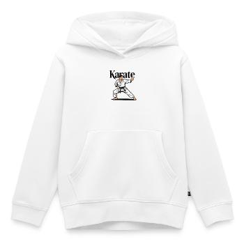 Karate-Kampfsport - Kinder Premium Organic Hoodie - Weiß - Vorne - AI Model Kid Female (0cm)