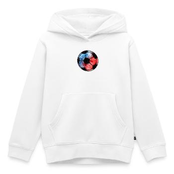 Fußball USA Design für Amerika Fans Aquarell-Stil - Kinder Premium Organic Hoodie - Weiß - Vorne - AI Model Kid Female (0cm)
