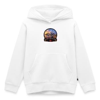 Futuristic metropolis Shanghai China big city A - Kids Premium Organic Hoodie - white - Front - AI Model Kid Female (0cm)