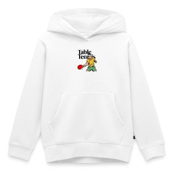 Table tennis - Kids Premium Organic Hoodie - white - Front - AI Model Kid Female (0cm)