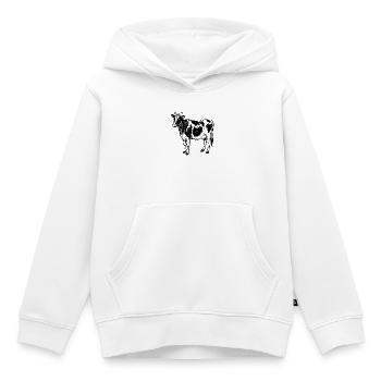 Holstein - Kinder Premium Organic Hoodie - Weiß - Vorne - AI Model Kid Female (0cm)