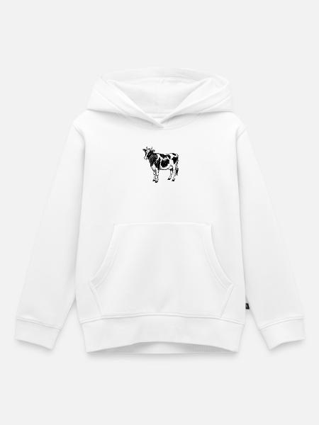 Holstein - Kinder Premium Organic Hoodie - Weiß