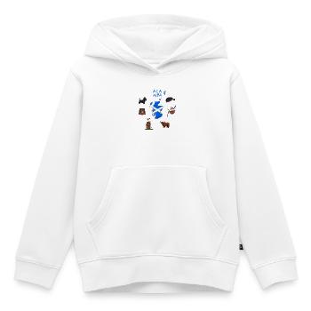 A LA ALBA - Kids Premium Organic Hoodie - white - Front - AI Model Kid Female (0cm)