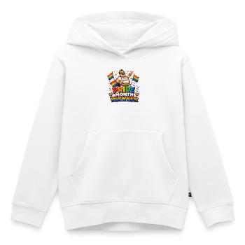 Pride Month Funny Rainbow Design - Kids Premium Organic Hoodie - white - Front - AI Model Kid Female (0cm)