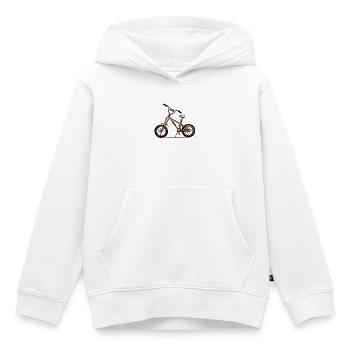 Yellow BMX Bike Illustration - Kids Premium Organic Hoodie - white - Front - AI Model Kid Female (0cm)