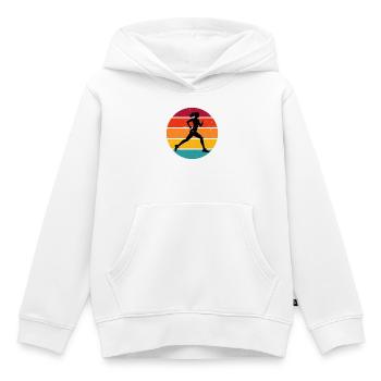 Geschenkidee für eine Running mit Running - Kinder Premium Organic Hoodie - Weiß - Vorne - AI Model Kid Female (0cm)