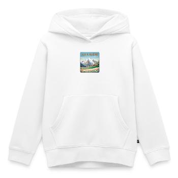 Allgäu - Kinder Premium Organic Hoodie - Weiß - Vorne - AI Model Kid Female (0cm)