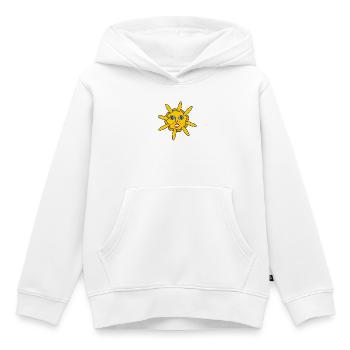 Smiling Sun Star - Happy Sun - Kids Premium Organic Hoodie - white - Front - AI Model Kid Female (0cm)