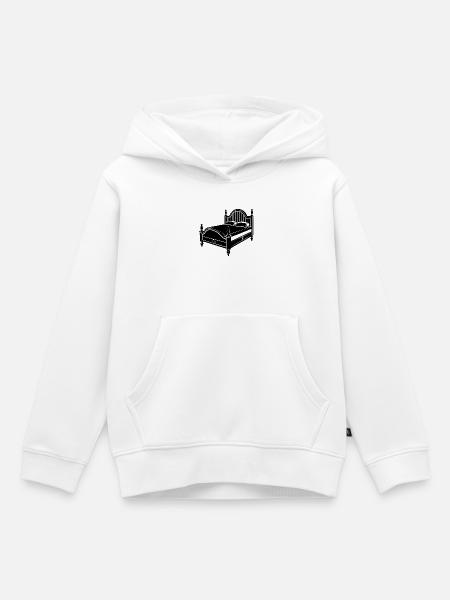Bettmöbel - Kinder Premium Organic Hoodie - Weiß