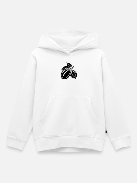 Kakaobohnen - Kinder Premium Organic Hoodie - Weiß