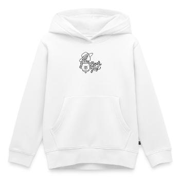 Bear Guy Frau Hut Linienkunst Grafik - Kinder Premium Organic Hoodie - Weiß - Vorne - AI Model Kid Female (0cm)