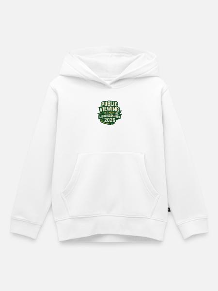 Public Viewing Lieblingssport 2026 - Kinder Premium Organic Hoodie - Weiß